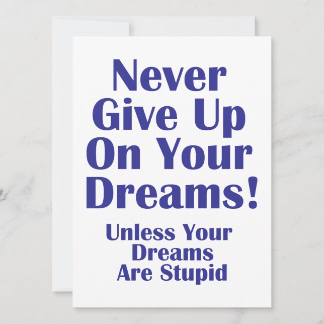 Gib nie auf (Vorderseite)