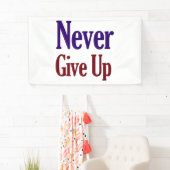 Gib nie auf banner (Insitu)