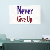 Gib nie auf banner (Messeveranstaltung)