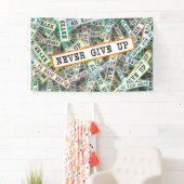 Gib nie auf banner (Insitu)