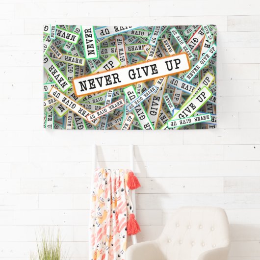 Gib nie auf banner (Insitu)