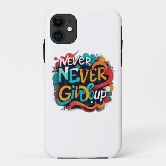 Gib nie auf Case-Mate iPhone hülle (Rückseite)