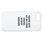 Gib nie auf Case-Mate iPhone hülle (Rückseite (Horizontal))