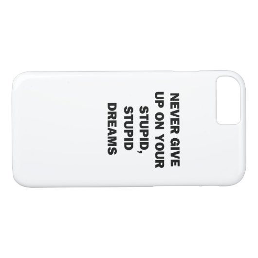 Gib nie auf Case-Mate iPhone hülle (Rückseite (Horizontal))