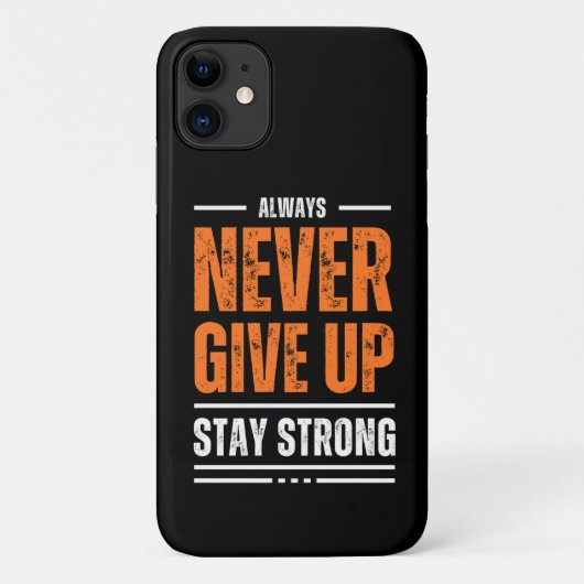 Gib nie auf Case-Mate iPhone hülle (Rückseite)