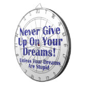 Gib nie auf dartscheibe (Vorderseite rechts)