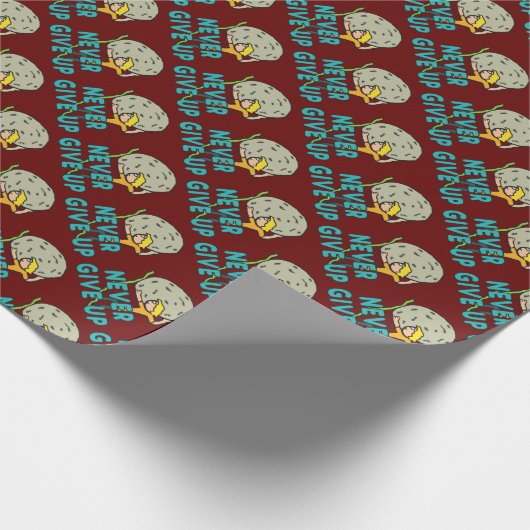 Gib nie auf geschenkpapier (Ecke)