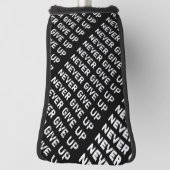 Gib nie auf golf headcover (Rotieren 90)