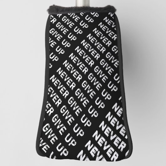 Gib nie auf golf headcover (Rotieren 90)