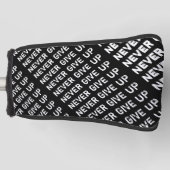 Gib nie auf golf headcover (Vorderseite)