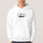 gib nie auf hoodie (Vorderseite)