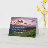 Gib nie auf karte (Gelbe Blume)