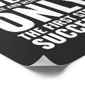 Gib nie auf! | Motivierend Angebot Poster (Ecke)