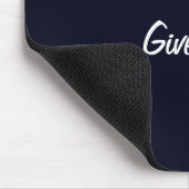 Gib nie auf! Motivierend Mousepad (Ecke)