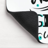 Gib nie auf mousepad (Ecke)