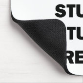 Gib nie auf mousepad (Ecke)