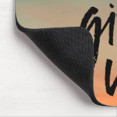 Gib nie auf mousepad (Ecke)