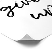 Gib nie auf poster (Ecke)