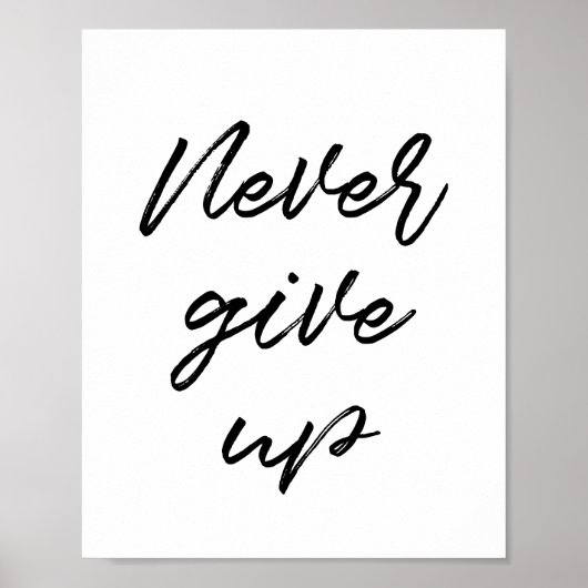 Gib nie auf poster (Vorne)