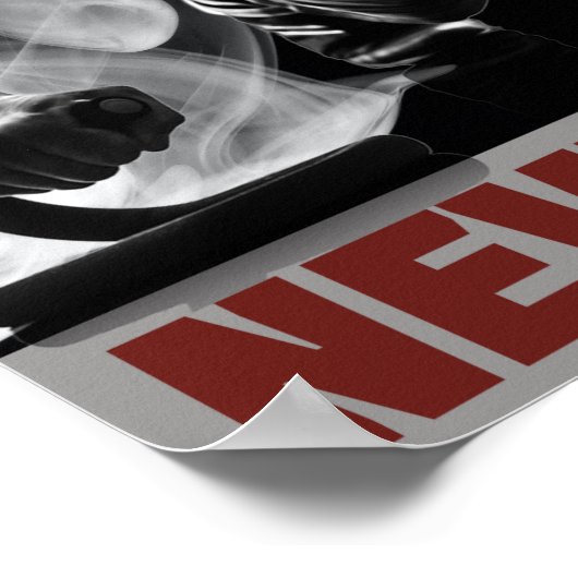 Gib nie auf poster (Ecke)