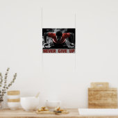 Gib nie auf poster (Küche)