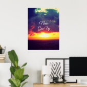 Gib nie auf poster (Heimbüro)