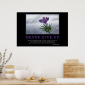 Gib nie auf poster (Küche)