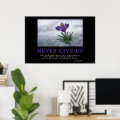 Gib nie auf poster (Heimbüro)