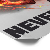 Gib nie auf poster (Ecke)