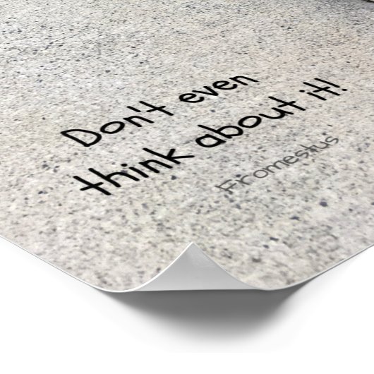 Gib nie auf! poster (Ecke)