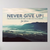 Gib nie auf poster (Vorne)