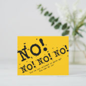 Gib nie auf postkarte (Stehend Vorderseite)