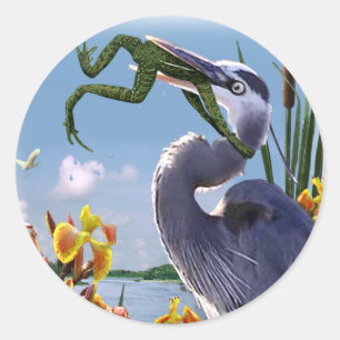 Gib nie auf! runder aufkleber