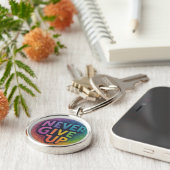 Gib nie auf schlüsselanhänger (Seite)