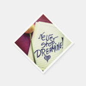 Gib nie auf serviette (Ecke)