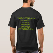 Gib nie auf! T-Shirt (Rückseite)