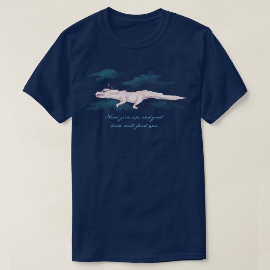 Gib nie auf T-Shirt (Design vorne)