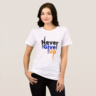 Gib nie auf Tri-Blend shirt
