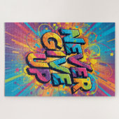 Gib nie das Puzzle herausfordernde Collorful Jigsa (Horizontal)