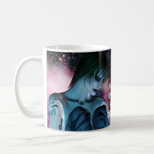 Gib nie deine Träume auf! Hübsche Kaffeetasse (Links)