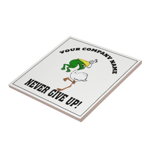 Gib nie Froschvogel auf Fliese (Seite)