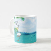 Gib nie Froschvogel auf Kaffeetasse (Vorderseite Links)