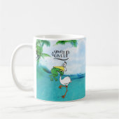 Gib nie Froschvogel auf Kaffeetasse (Links)