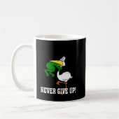 Gib nie Froschvogel auf Kaffeetasse (Links)