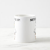 Gib nie Froschvogel auf Kaffeetasse (Mittel)