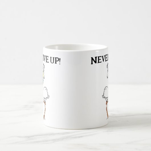 Gib nie Froschvogel auf Kaffeetasse (Mittel)