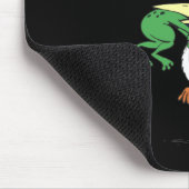 Gib nie Froschvogel auf Mousepad (Ecke)
