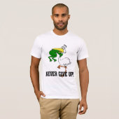 Gib nie Froschvogel auf T-Shirt (Vorne ganz)