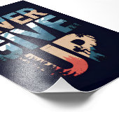 Gib nie motivierend auf fotodruck (Ecke)