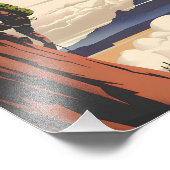 Gib nie motivierend auf fotodruck (Ecke)